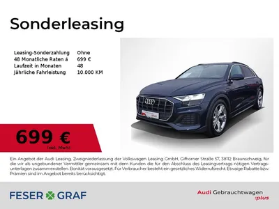 Audi AUDI Q8 45 TDI quattro Pano AHK Keyless Memory ACC im Auto Abo von Null-Leasing