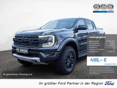 Ford Ford Ranger Raptor DoKa 2.0 4x4 Anhängerkupplung Standheizung Tech. Paket 93 im Leasing von LeasingMarkt.de