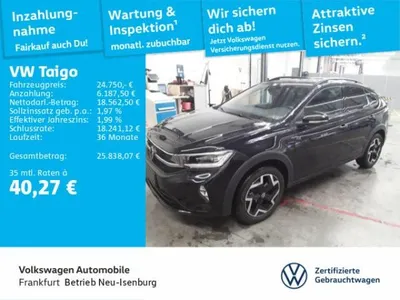 VW Volkswagen Taigo 1.0 TSI R-Line Navi IQ.Light DAB+ FrontAssist im Auto Abo von LeasingMarkt.de
