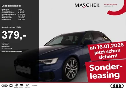 Audi Audi A6 Avant S line 45 TFSI S tronic Black HUD 360° im Auto Abo von Null-Leasing