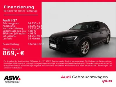 Audi Audi SQ7 SUV TFSI quattro NAVI MATRIX PANO 7-Sitzer// sofort verfügbar!! im Leasing von LeasingMarkt.de