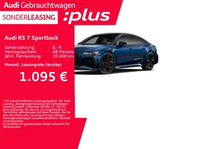 Audi Audi RS 7 Sportback RS-SPORTAGA*PANO*STANDHZG*280KM/H im Leasing von Null-Leasing