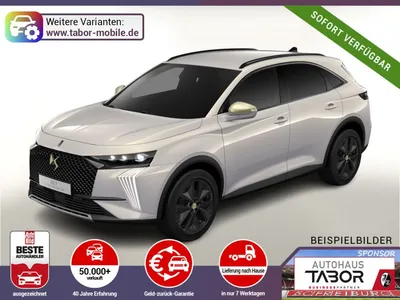 DS DS Automobiles DS7 Perf. Line eHK 360° ACC eSitze SHZ Nav LED im Leasing von Null-Leasing
