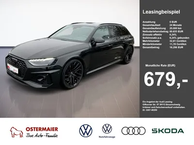 Audi Audi RS 4 Avant TFSI 450PS QUATTRO VIRTUAL.B&O.MATRIX im Leasing von Null-Leasing