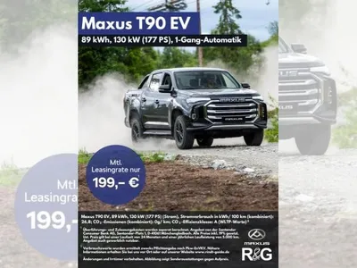 Maxus MAXUS T90 EV (89 kWh) "Elite", Aufbau: Doppelk.Pritsche im Auto Abo von LeasingMarkt.de
