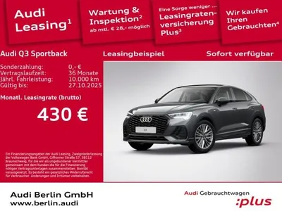 Audi Audi Q3 Sportback S line 35 TFSI S tr. im Auto Abo von LeasingTime