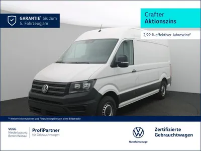 VW Volkswagen Crafter Kasten Mittel Vorb AHK Sitzhzg LightAssist im Leasing von LeasingMarkt.de