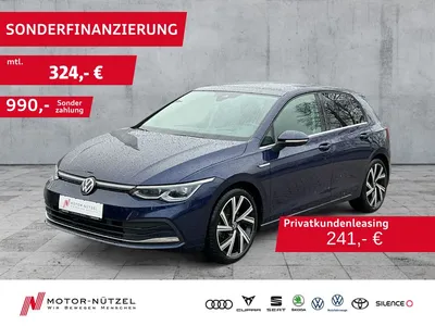 VW Volkswagen Golf VIII 2.0TDI DSG STYLE 5JG+IQ+AHK+HuD+HARMAN im Leasing von Null-Leasing