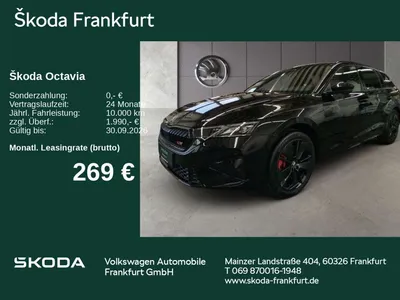 Skoda Skoda Octavia Combi RS 2,0 TSI DSG AHK/ 360°Kamera/ be im Leasing von Null-Leasing