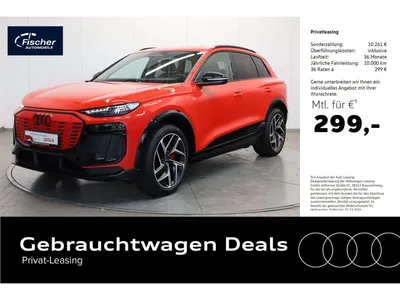 Audi Audi Q6 e-tron S line AHK/HUD/360/P-Dach/21''/W-Pumpe im Leasing von Null-Leasing