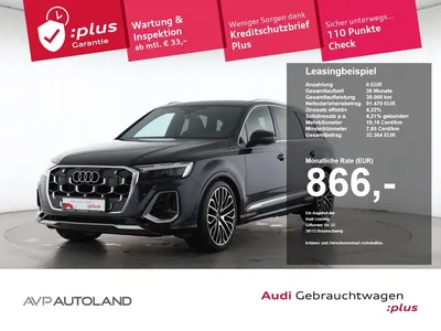 Audi Audi SQ7 SUV TFSI quattro | AHK | +8-fach *Voll* 866€ im Leasing von Null-Leasing