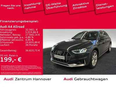 Audi Audi A4 allroad 40 TDI quattro Kamera AHK Navi LED Te im Auto Abo von Null-Leasing
