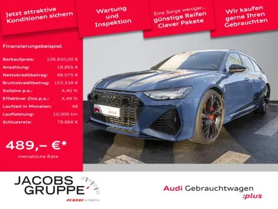 Audi Audi RS6 Avant 4.0 TFSI quattro performance Sportabgas/AHK/B&O/HD Matrix/Op im Leasing von LeasingMarkt.de