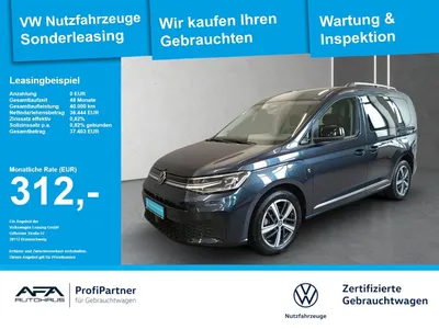 VW Volkswagen Caddy 1.5 eHybrid STYLE DSG AHK*Navi*RFK*LED im Leasing von Null-Leasing