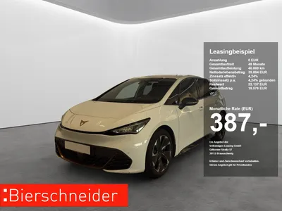 Cupra Cupra Born 82 kWh LED NAVI ACC SIDEASS WÄRMEPUMPE PDC KAMERA SHZ im Leasing von 9drive