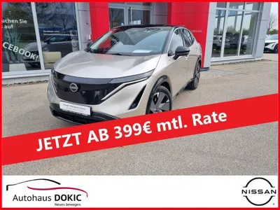 Nissan Nissan Ariya Evolve Pack 87kWh/22kW-OBC 20"LM LED Pano im Leasing von Null-Leasing