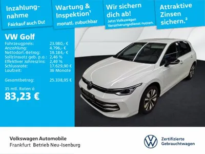 VW Volkswagen Golf VIII 1.5 TSI Goal Navi Spurwechselassistent LED Heckleuchten Sitzheizung DAB+ im Auto Abo von LeasingMarkt.de