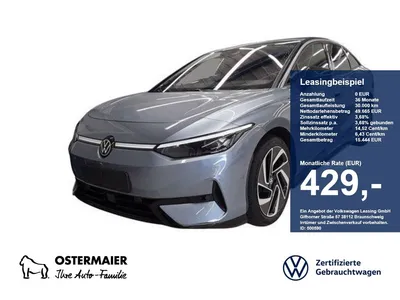 VW Volkswagen ID.7 PRO S 286PS NP.80T ACC.5J-G.WÄRMEPUMPE.AHK. im Leasing von Null-Leasing