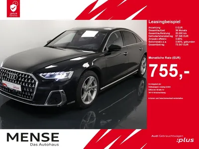 Audi Audi A8 50 TDI quattro tiptronic |Matrix|Luft|Pano|LM im Auto Abo von Null-Leasing