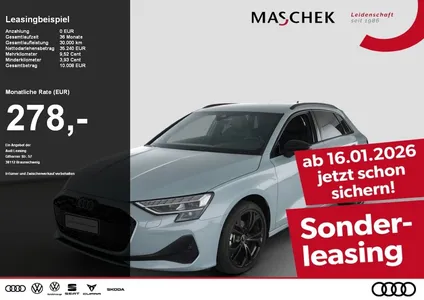 Audi Audi A3 Sportback S line 30 TFSI S tronic AHK Black K im Auto Abo von Null-Leasing