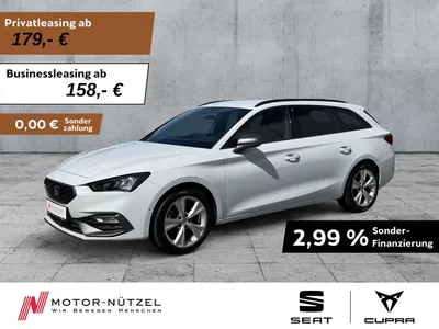 Seat Seat Leon ST 1.5 eTSI DSG FR-LINE LED+NAV+ACC+SHZ+RFK im Leasing von Null-Leasing