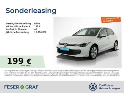 VW Volkswagen Golf 8 Life 1.5 TSI APP Pano LED SiHz im Auto Abo von LeasingMarkt.de
