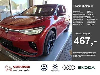 VW Volkswagen ID.5 GTX 300PS NP.76T ACC.5J-G.AHK.WÄRMEPUMPE.KA im Leasing von Null-Leasing