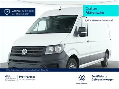 VW Volkswagen Crafter Kasten Mittel Vorb. AHK Sitzhzg ParkAssist im Leasing von LeasingMarkt.de