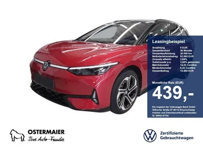 VW Volkswagen ID.7 Tourer GTX 340PS NP.80T AHK.AREA-V.DCC.5JG im Leasing von Null-Leasing