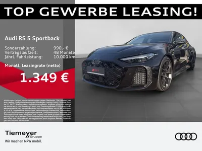 Audi Audi RS5 Limo TFSIe Q PANO MATRIX BuO BF-DISPLAY im Leasing von Null-Leasing