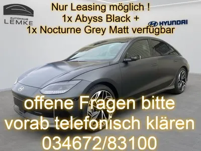 Hyundai Hyundai IONIQ 6 🔋⚡️77,4kWh 4WD UNIQ+20"+DIG.SPIEGEL+SD AKTIONSLEASING 🔋⚡️ ‼️‼️ im Leasing von LeasingMarkt.de
