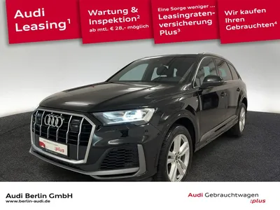 Audi Audi Q7 S line 55 TFSI qu. tiptr. AHK 360°K HUD NAVI im Leasing von Null-Leasing