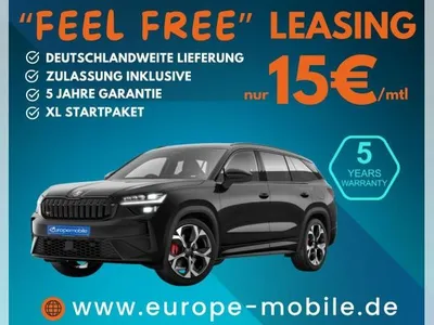Skoda Skoda Kodiaq RS 2.0 TSI 195kW DSG 4x4 2026 (UVP 68.576€/KW7/26) MATRIX/PANO/AHK/SUITE/5J.GARAN./UVM. im Auto Abo von LeasingMarkt.de