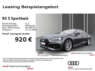 Audi Audi RS5 Sportback *MATRIX*HuD*B&O*NAV+*ACC*Virt.C+* im Auto Abo von Null-Leasing