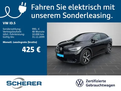 VW Volkswagen ID.5 GTX 4MOTION 220 kW 77 kWh RFK AHK SHZ im Leasing von Null-Leasing