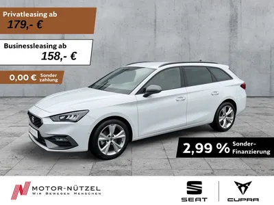 Seat Seat Leon ST 1.5 eTSI DSG FR-LINE LED+NAV+ACC+SHZ+RFK im Leasing von Null-Leasing