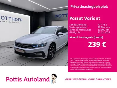 VW Volkswagen Passat Variant 2.0 TDI DSG BUSINESS NAVI PANO KA im Leasing von Null-Leasing