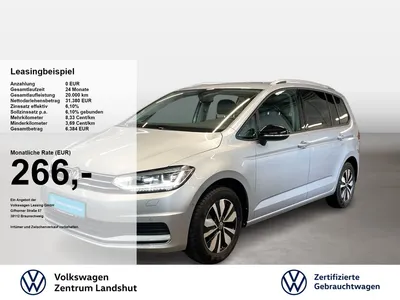 VW Volkswagen Touran 1.5 TSI DSG Comfortline Goal ACC AHK AUT im Leasing von Null-Leasing