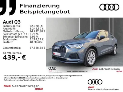 Audi Audi Q3 45 TFSI e S tronic *MATRIX*R-CAM*ACC*Virt.C+* im Auto Abo von Null-Leasing