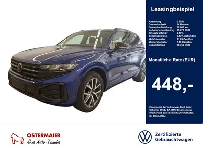 VW Volkswagen Touareg R-LINE BLACK STYLE 286PS ACC.5J-G.AHK.ST im Leasing von Null-Leasing
