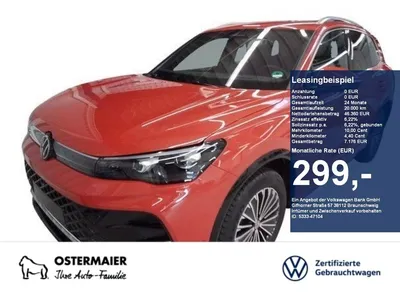 VW Volkswagen Tiguan R-LINE BLACK 2.0TDI 4M 193PS 20 .IQ-LIGHT im Leasing von Null-Leasing