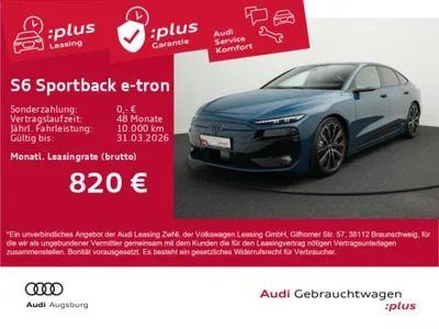 Audi Audi S6 e-tron S6 Sportback e-tron *Wärmep.*PANO*HdUp*8-fach* im Auto Abo von LeasingMarkt.de