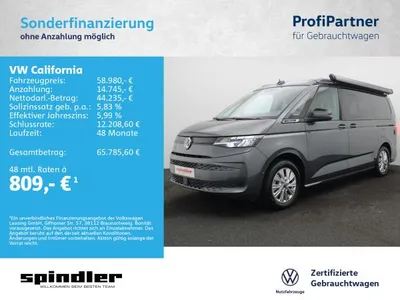 VW Volkswagen California Beach DSG/ Markise, Aufstelldach, AHK im Leasing von LeasingMarkt.de
