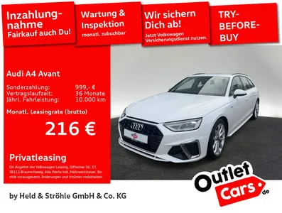 Audi Audi A4 Avant S line design selection 35 TDI S tronic im Leasing von Null-Leasing