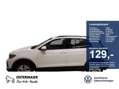 VW Volkswagen T-Cross LIFE 1.0TSI 95PS ACC.5J-G.NAVI+VC.2xPDC. im Leasing von Null-Leasing
