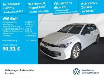 VW Volkswagen Golf VIII 1.5 TSI Goal Navi LEDPlus DAB+ FrontAssist im Auto Abo von LeasingMarkt.de