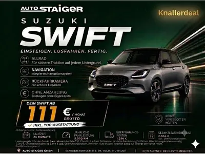 Suzuki Suzuki Swift Allrad🚗Comfort-Line🔥Premium-Features im Leasing von LeasingMarkt.de