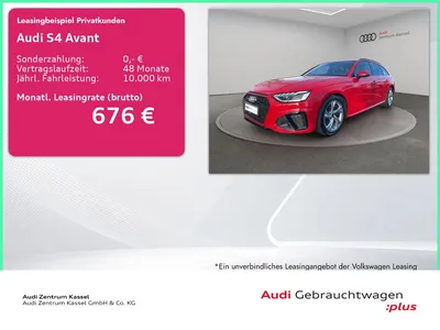 Audi Audi S4 Avant 3.0 TDI quattro LED Pano Navi Kamera im Leasing von Null-Leasing