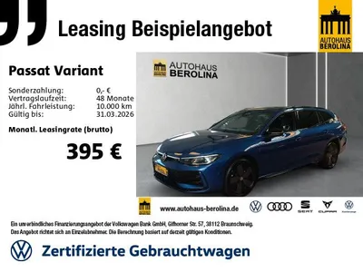 VW Volkswagen Passat Variant 1.5 eHybrid R-Line Black DSG im Auto Abo von Null-Leasing