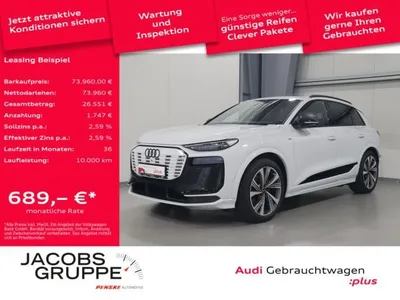 Audi Audi Q6 e-tron quattro S line*0,25*B&O*Panorama*Matrix-LED im Auto Abo von LeasingMarkt.de